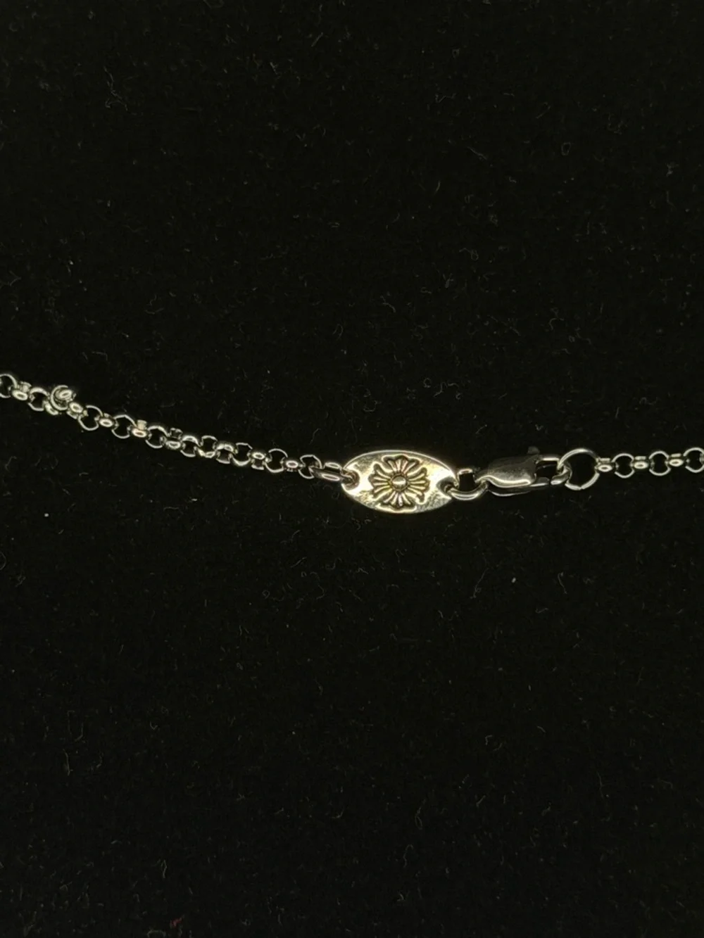 Chrome Hearts Double Floral Cross Stacked Unisex Necklace